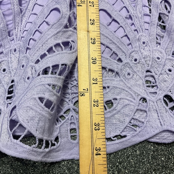 Women's Summer Hollow Out Ruffle Dresses Puff Sleeve Embroidered A Line … - Picture 8 of 12